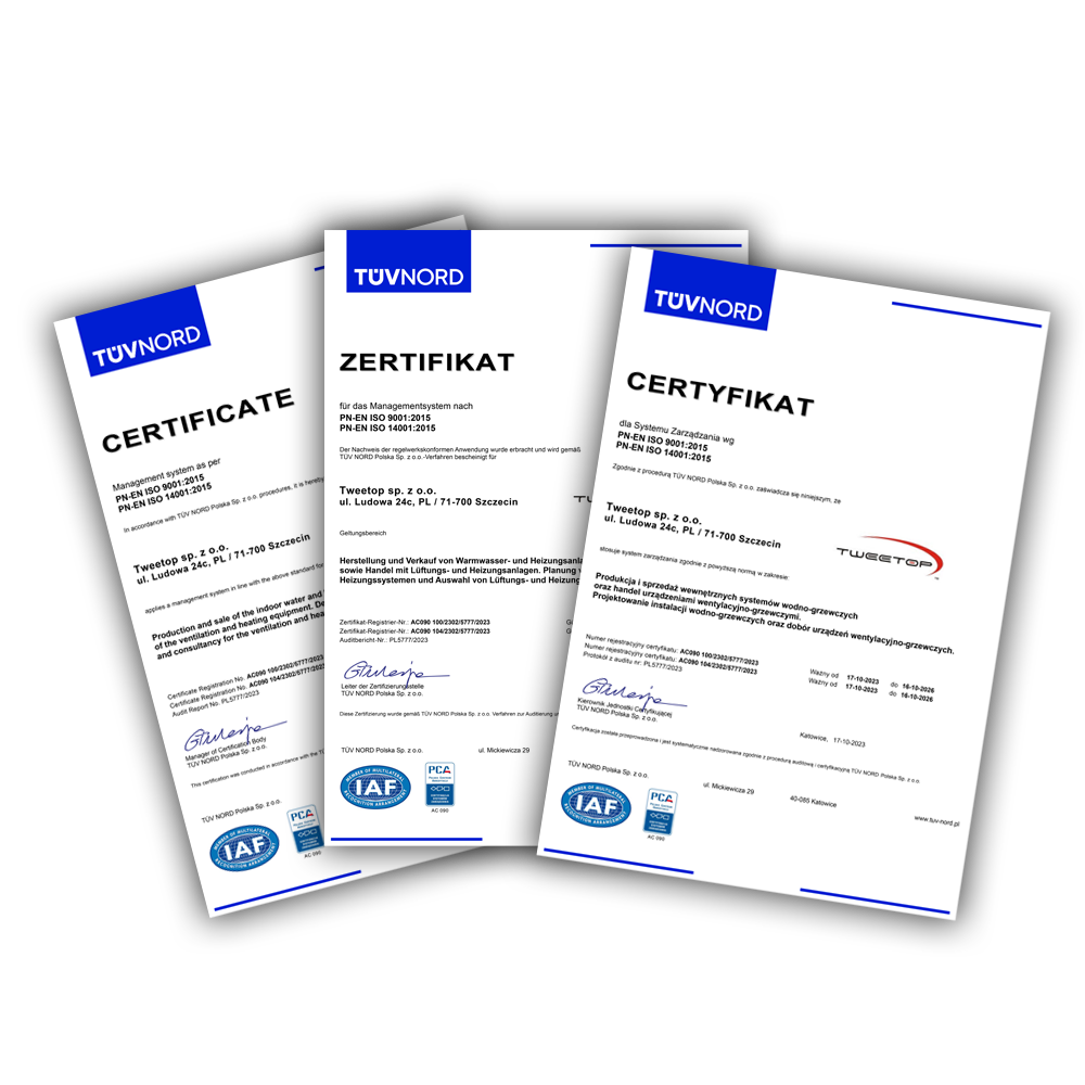 TUV NORD CERTIFICATE